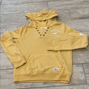 Mustard Hollister Hoodie Top